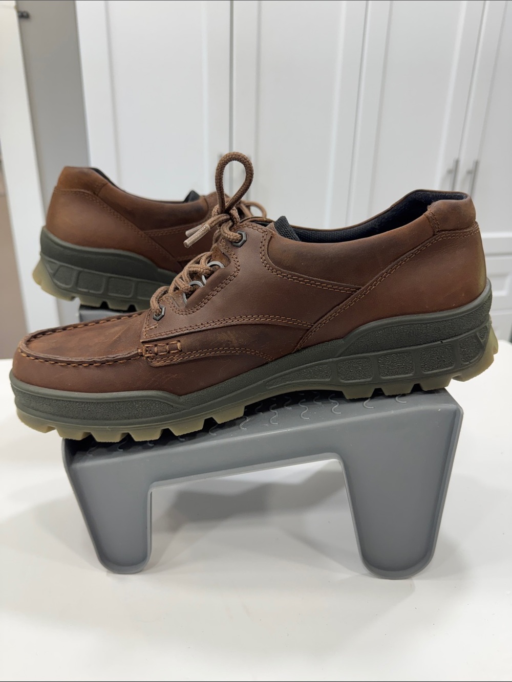 ECCO Track GORE-TEX Brown Leather Walking Shoes – Men’s EU 46 / US 12–12.5 - Picture 6 of 16